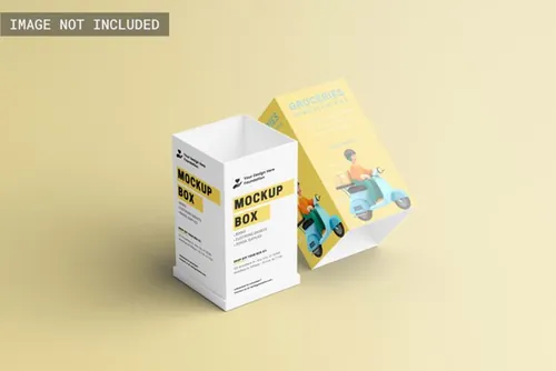 高质量瓦楞纸包装盒设计贴图展示样机PSD模板 Realist