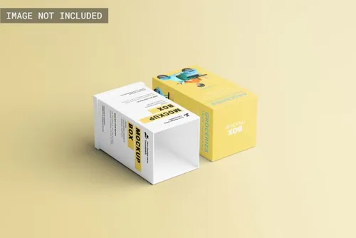 高质量瓦楞纸包装盒设计贴图展示样机PSD模板 Realist