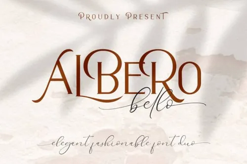 现代优雅的英文字体 Alberobello // Fashionable Font Duo
