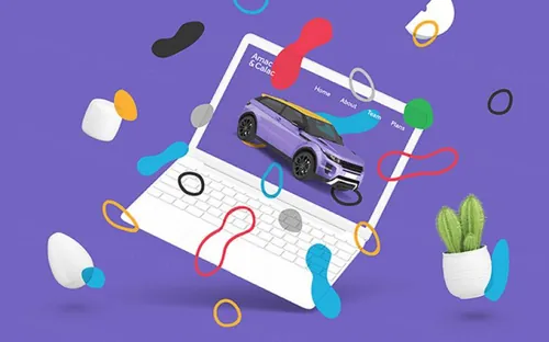 笔记本电脑模型PSD贴图模板Web Project Presentation