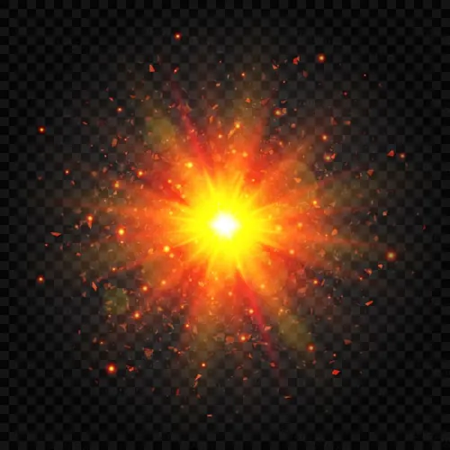 超高清炫光镜头光晕灯光特效设计辅助元素 Lens Flares Transparent Shape