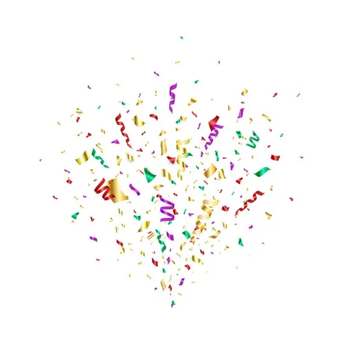 周年庆节日庆祝胜利成功派对彩纸彩带装饰元素ESP矢量设计素材