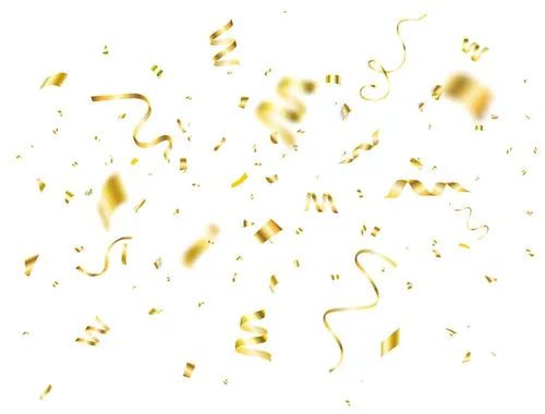 周年庆节日庆祝胜利成功派对彩纸彩带装饰元素ESP矢量设计素材