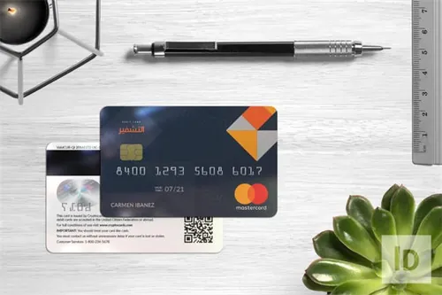 一款质感银行模版下载 Crypto Dark Card