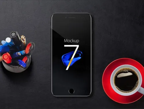 iPhone7模型PSD贴图模板iPhone 7 Mockup PSD
