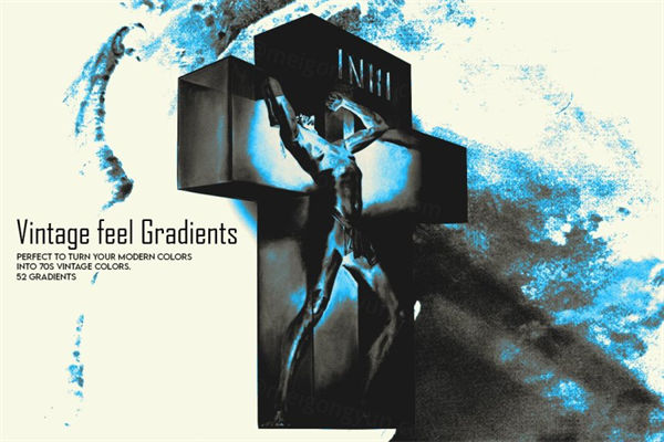 70年代复古酸性美学迷幻PS渐变合辑 Vintage Feel Gra