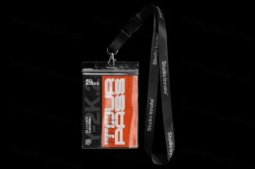 企业工牌展会入场证旅行通行证塑料外壳品牌设计提案样机PSD模