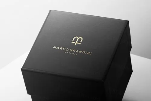 高品质盒子UV压印烫金烫银工艺LOGO设计提案样机模板 Lo