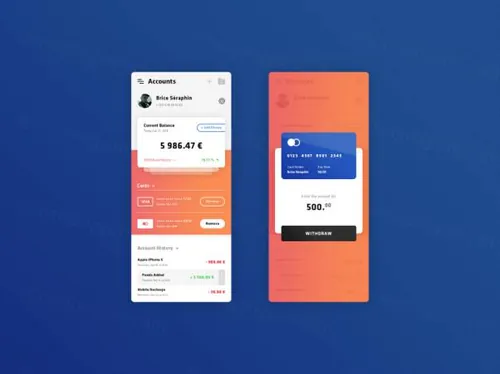 加密钱包移动应用程序界面设计 Crypto Mobile App Screens
