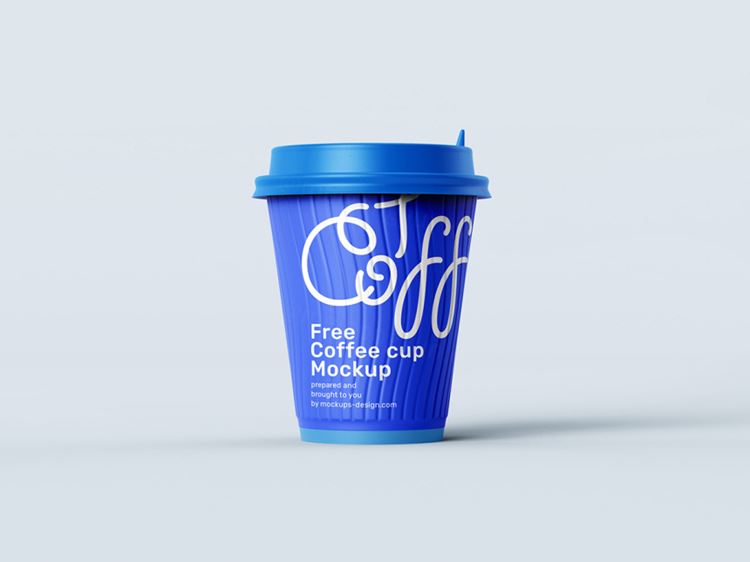 塑料纸杯咖啡杯包装设计品牌VI提案样机PSD模板 Paper Coffee Cup Mockup