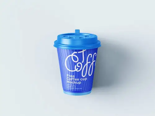 塑料纸杯咖啡杯包装设计品牌VI提案样机PSD模板 Paper Coffee Cup Moc