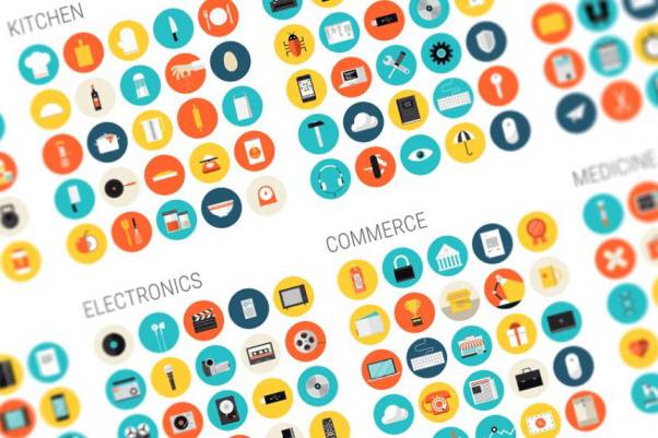 常用的矢量图标设计 Brighty Flat Icons