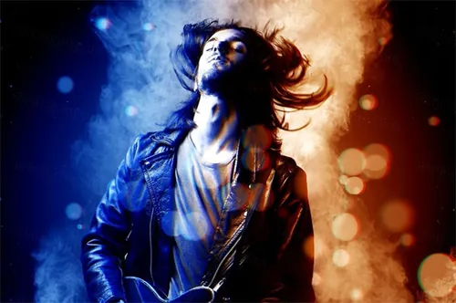 照片添加双光/烟雾/散景效果PS动作素材 Dual Light Pho