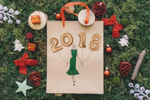 手绘圣诞节新年剪贴画 New Year Christmas