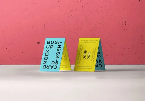 名片设计贴图展示样机模版 Psd Business Card Branding Mockup 5