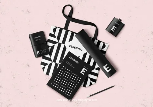 手提袋布袋贴图样机Reticule Mockups