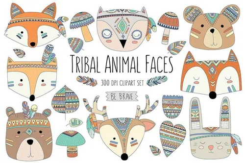 Woodland Tribal Animals-amp; Elements