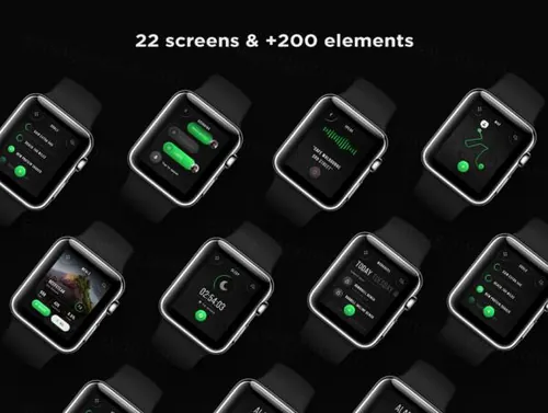 运动健身健康APP智能手表Watch UI套件