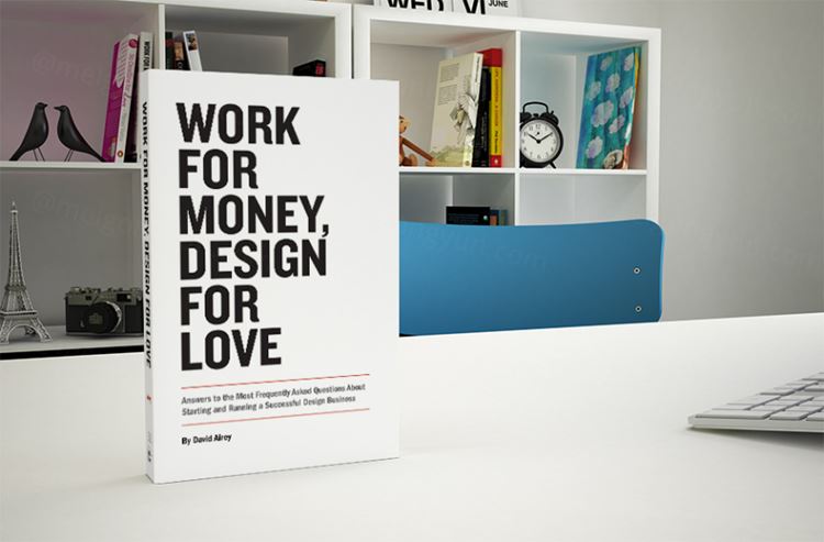 书籍模型PSD贴图模板Book Mock-ups - 7 poses