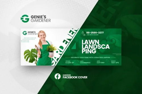 时尚清新高端多用途的高品质家政保洁genies-gardener
