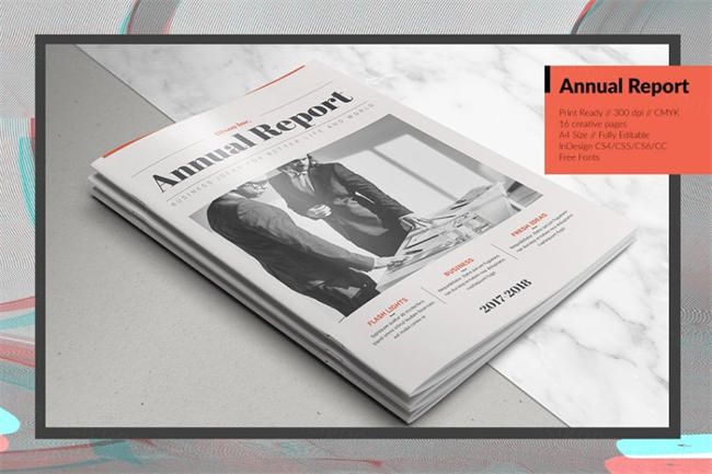 时尚年度汇报画册模板 Annual Report