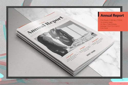 时尚年度汇报画册模板 Annual Report