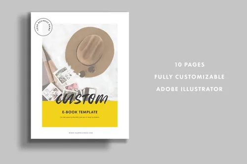 创意现代品牌电子书模板设计 Ebook-Template-Illustrator