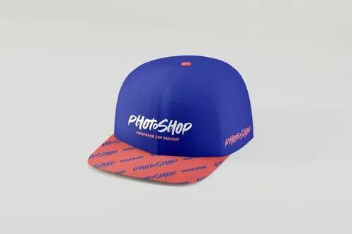 时尚潮流街头说唱逼真棒球帽设计Snapback Cap Mockup
