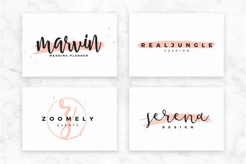 轻奢女性品牌Logo模板合辑素材 Feminine-Branding-Logos