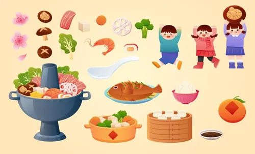 2023年中国新年生肖兔年传统设计装饰元素矢量素材合辑