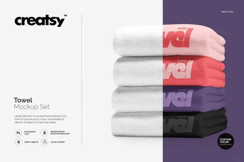 高端浴巾展示样机 Towel Mockup Set