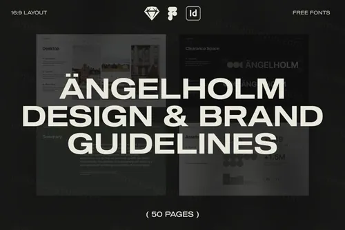 高端企业品牌VI设计手册品牌指南设计模板 Angelholm