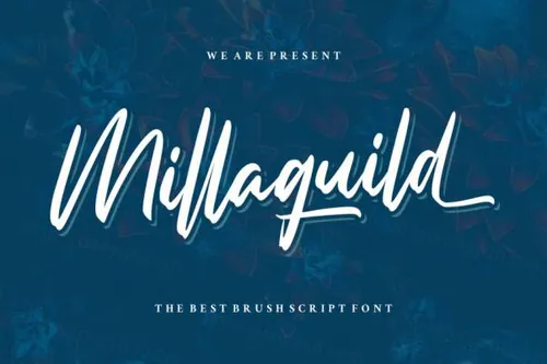 优雅风格英文书法艺术字体下载 Millaguild Script