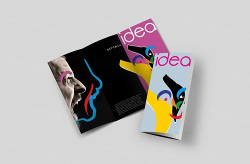 三折页贴图样图PSD模板Flyer Mockup Template