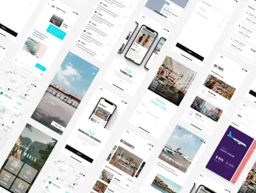 旅行应用程序METHYST TRAVEL APP
