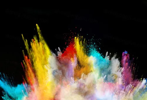 103款彩色粉末、烟雾、喷溅创意图片