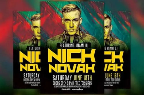 Dj推广派对传单模板 Dj Promotion Party Flyer Template