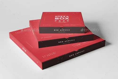Pizza披萨盒包装设计PSD贴图模板Pizza Boxes Mock-up
