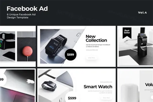 时尚高端简约多用途的高品质海报facebook-ad-template