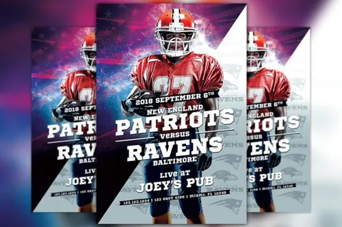 足球运动项目传单模板 Football Sport Event Flyer Template