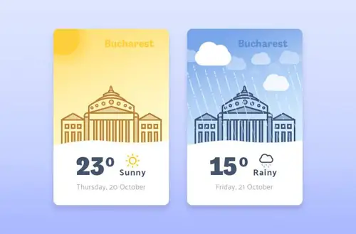 Weather App Daily UI #026 每日UI源文件分享 UI 素材