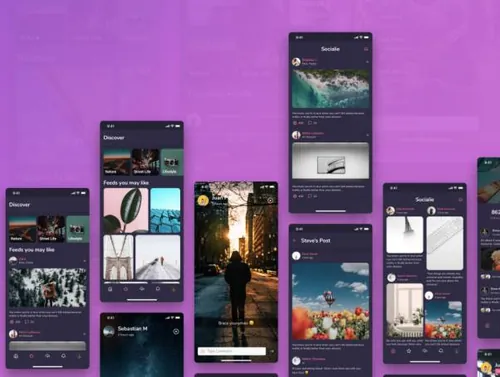 社交应用程序用户界面工具包Social App UI Kits
