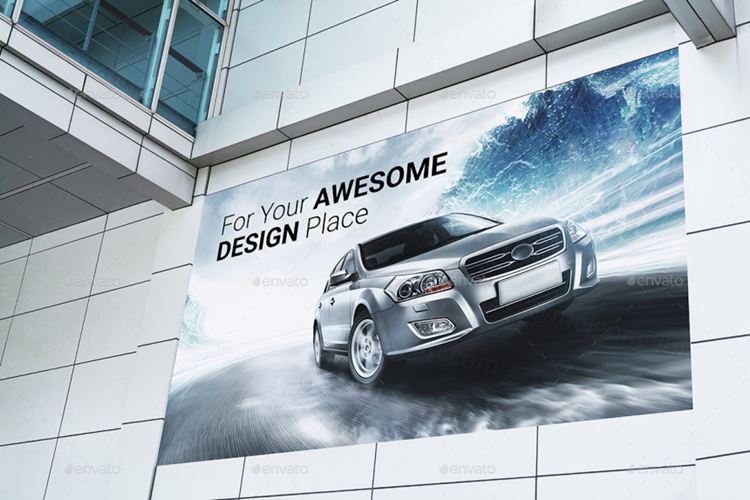 Billboard Outdoor Advertising Mock-Up户外广告展示