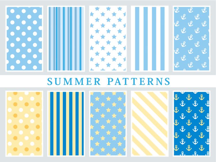 日式和风水墨海军风小清新布艺壁纸礼品纸矢量图案