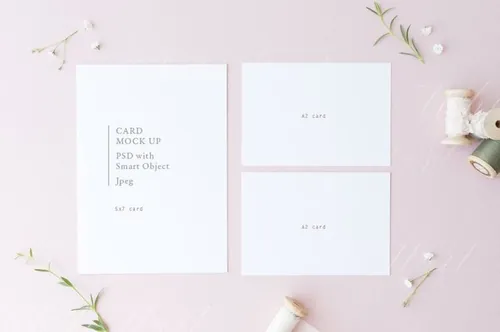 婚礼婚庆卡片邀请函样机模板Wedding-stationery-mock-up