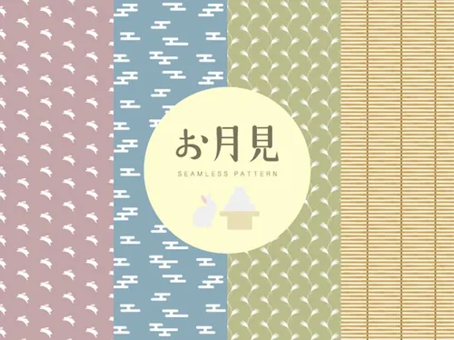 日式和风糖果食品包装纸贴图矢量图案