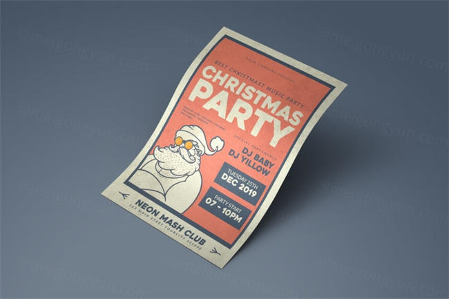 活动策划海报传单设计模板 Christmas Celebration