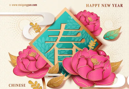 特色新春春节矢量海报