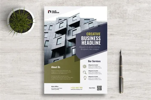 宣传海报设计PSD分层模板v3 Corporate Business Flyer