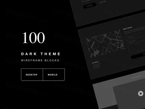 公司网站线框工具包Web Wireframe Kit for Corp